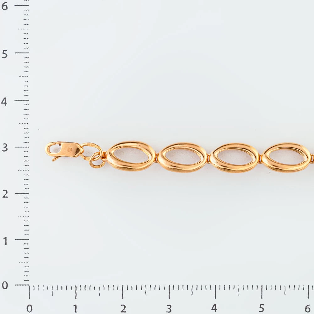 Браслет из красного золота 585 пробы