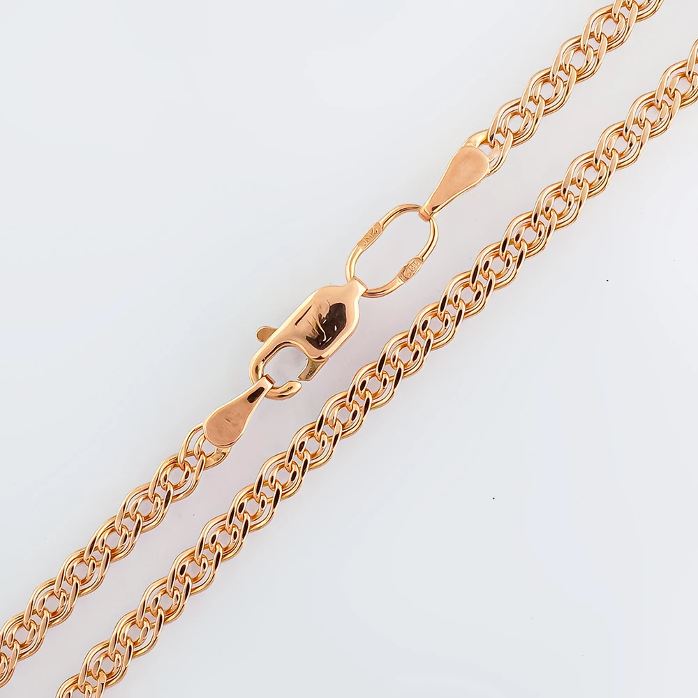 Браслет из красного золота 585 пробы