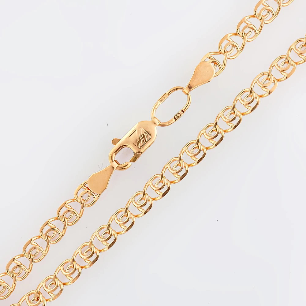 Браслет из красного золота 585 пробы