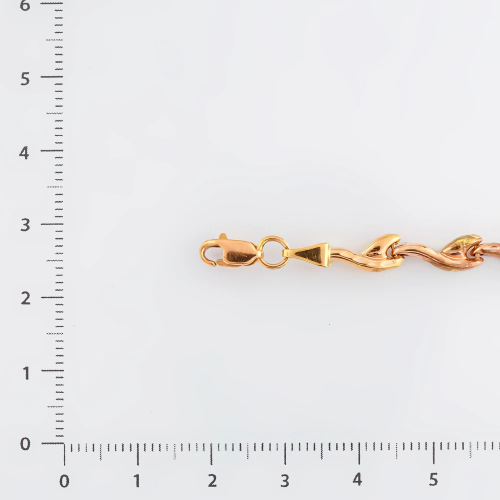 Браслет из красного золота 585 пробы