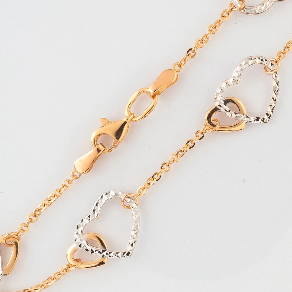 Браслет из красного золота 585 пробы