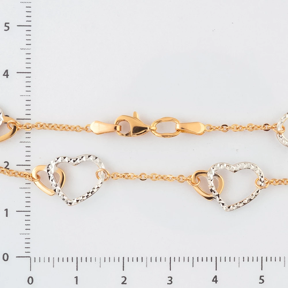 Браслет из красного золота 585 пробы