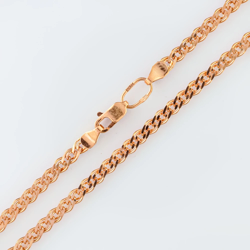 Браслет из красного золота 585 пробы