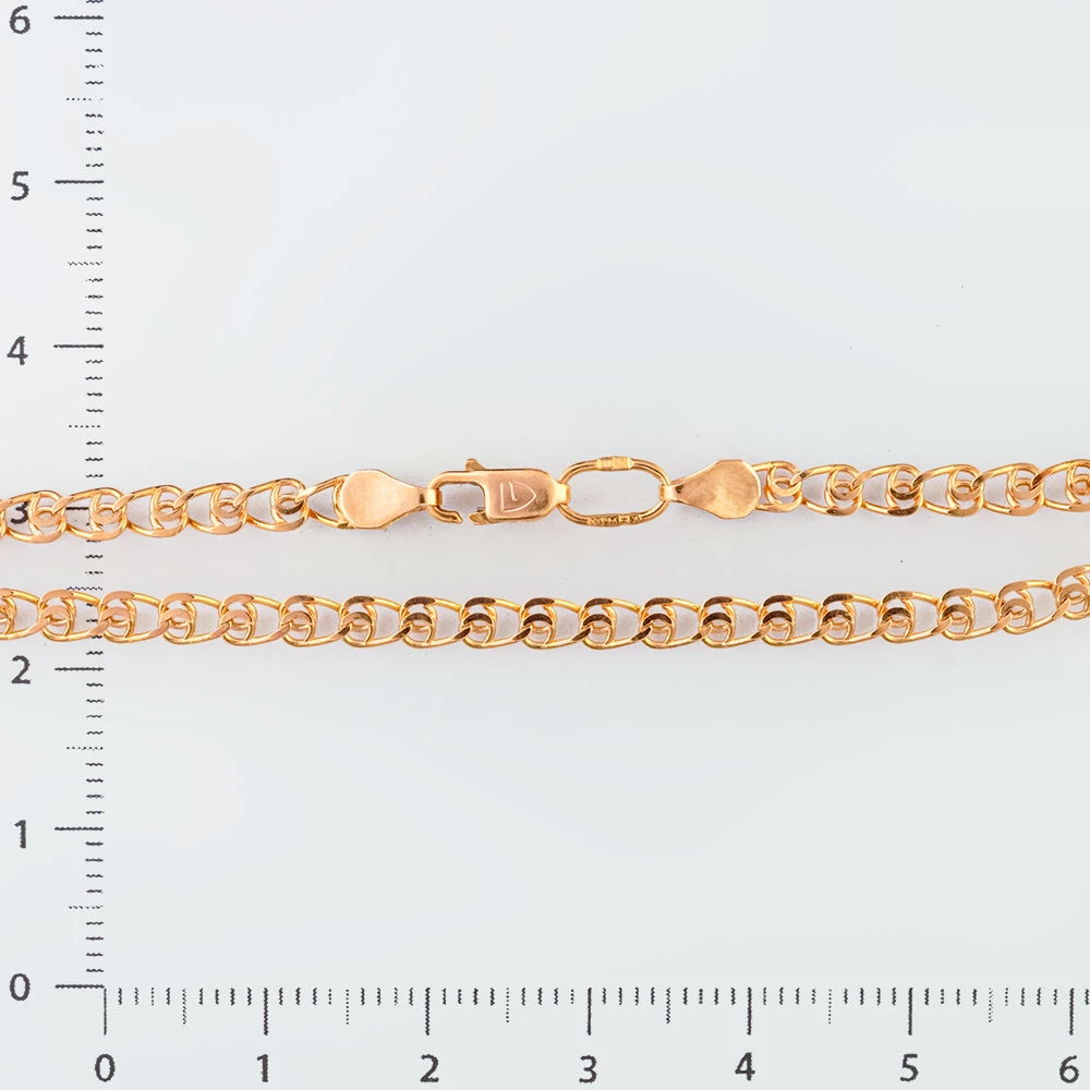 Браслет из красного золота 585 пробы