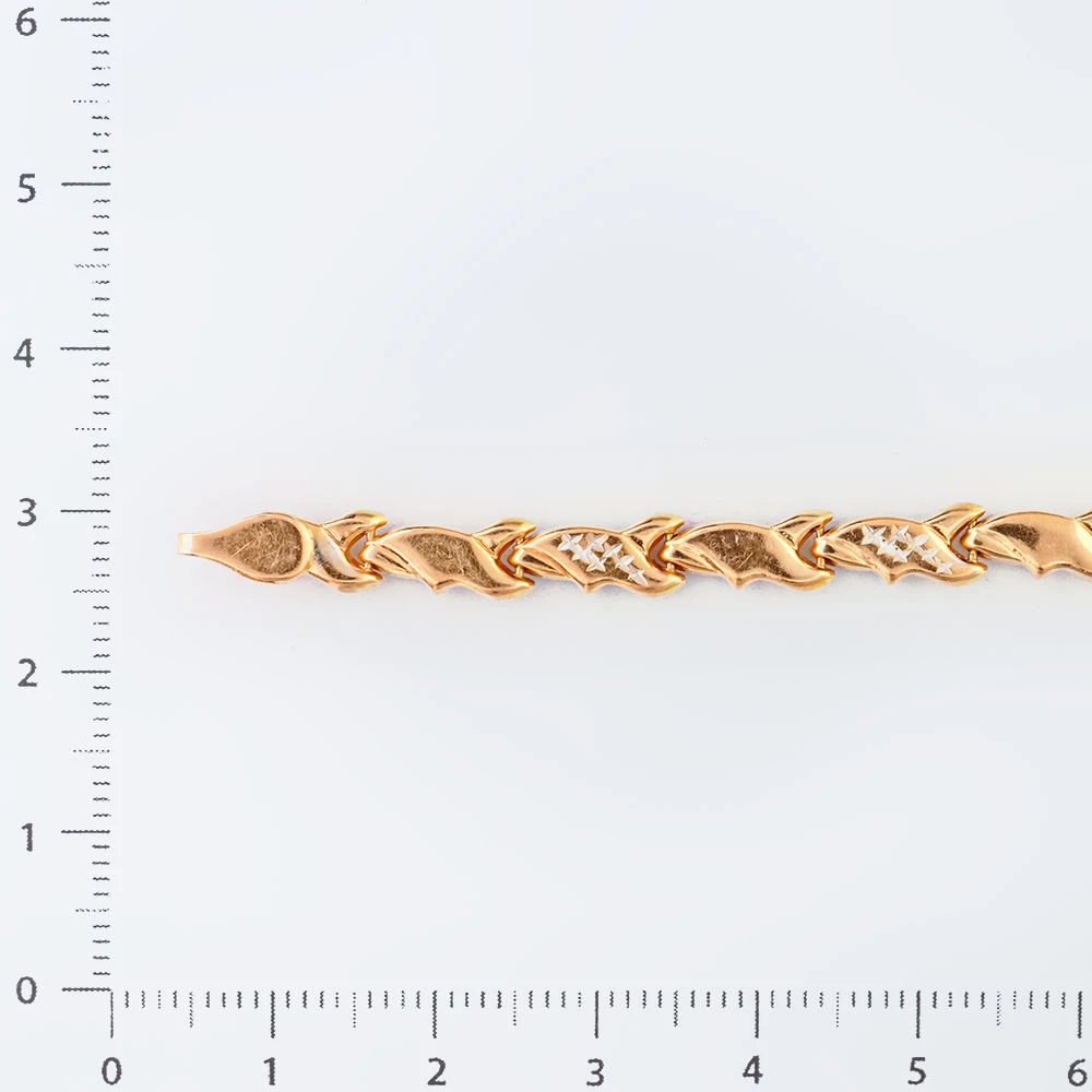 Браслет из красного золота 585 пробы