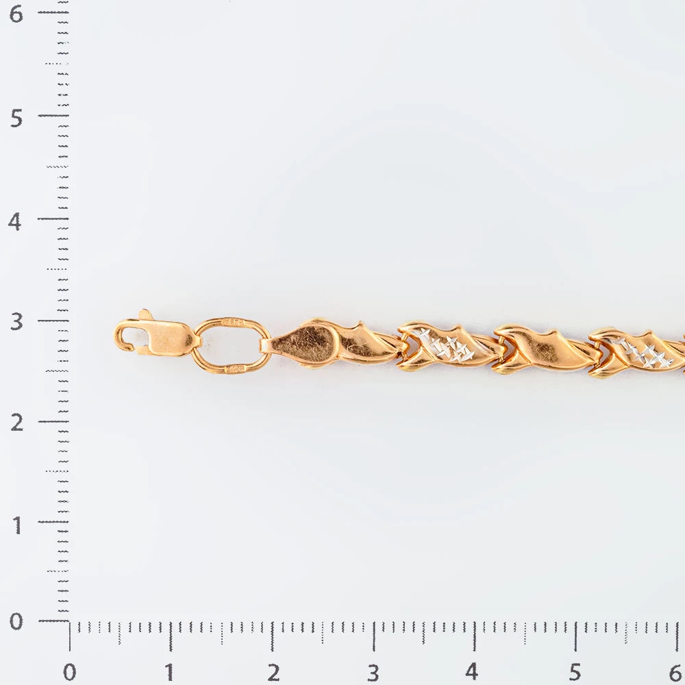 Браслет из красного золота 585 пробы