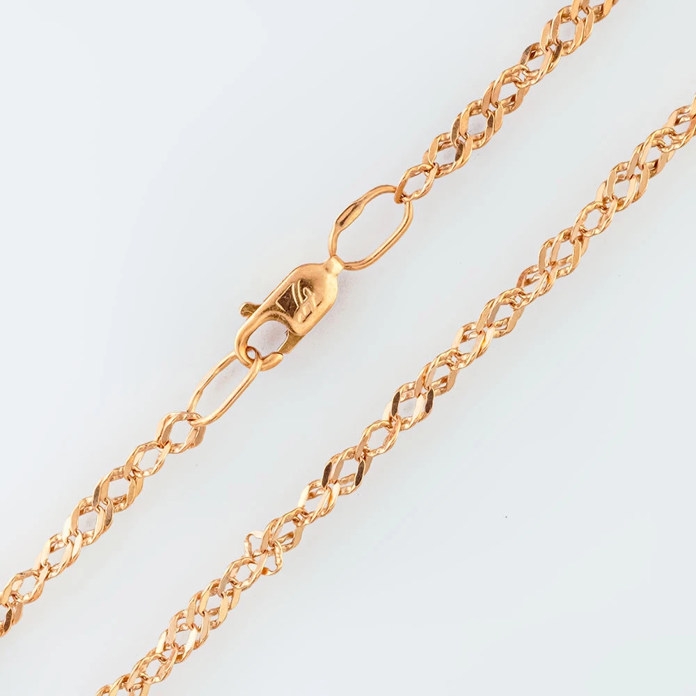 Браслет из красного золота 585 пробы