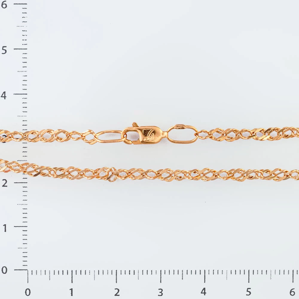 Браслет из красного золота 585 пробы