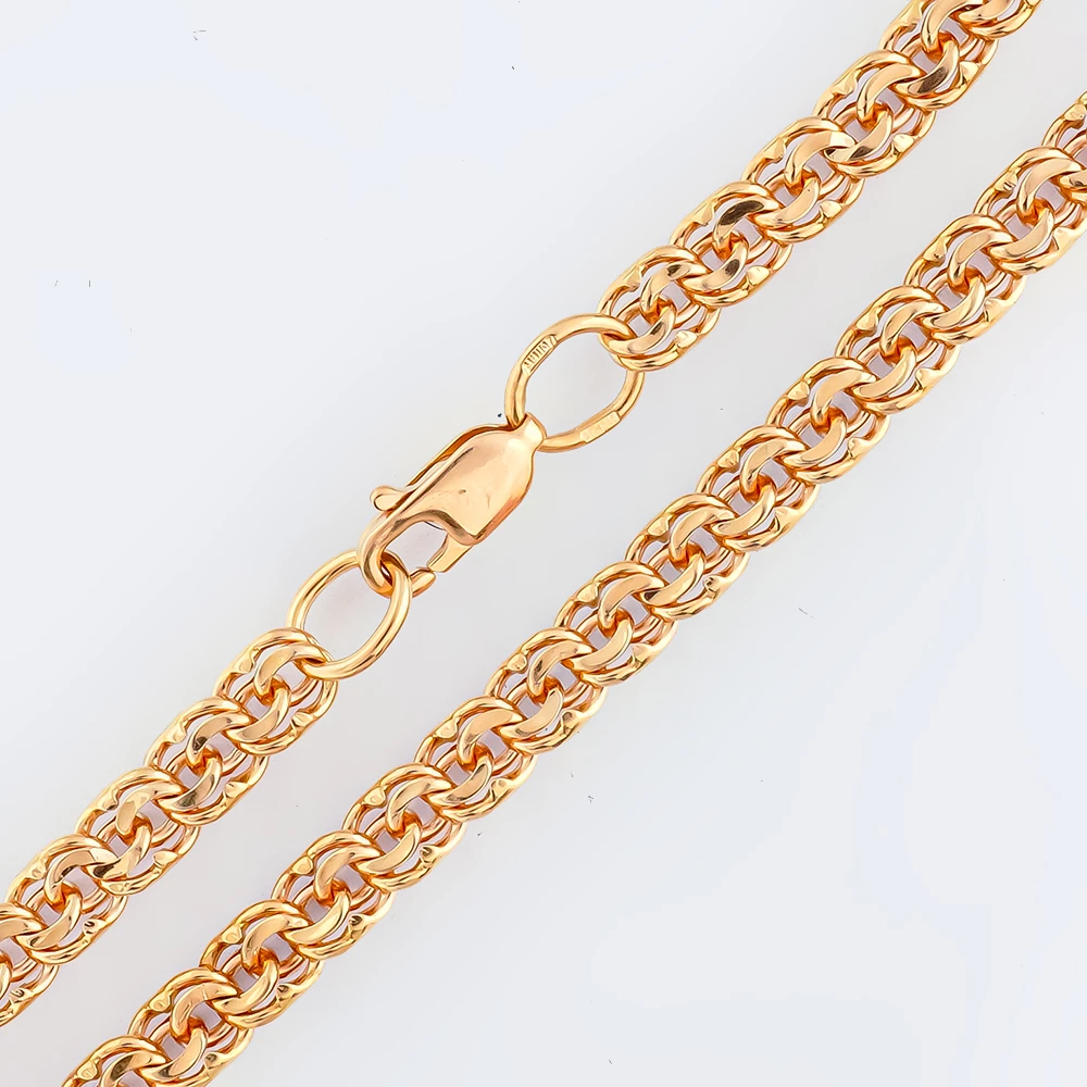 Браслет из красного золота 585 пробы