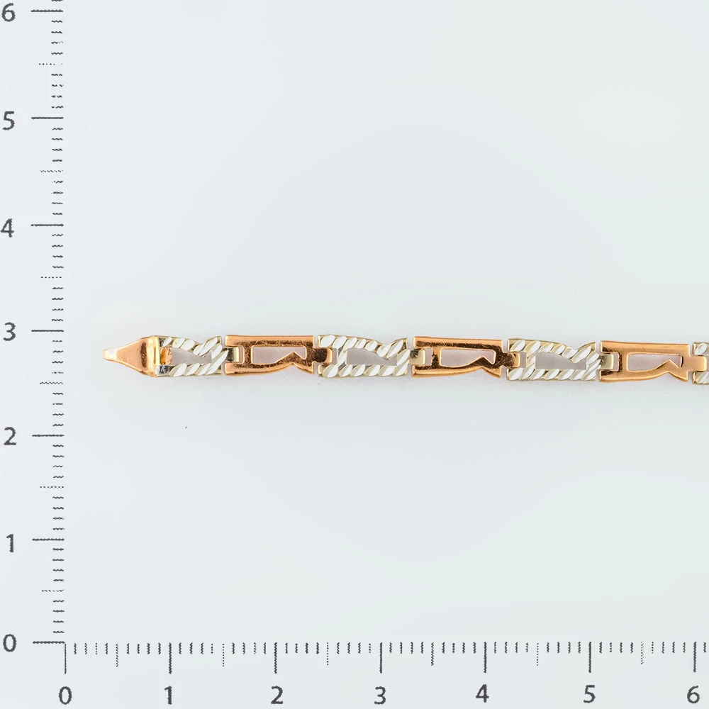 Браслет из красного золота 585 пробы