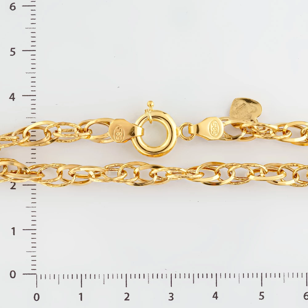 Браслет из желтого золота 585 пробы