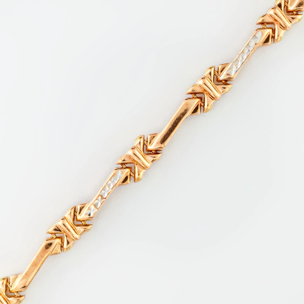 Браслет из красного золота 585 пробы