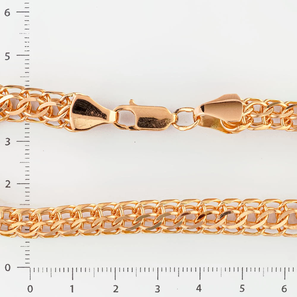 Браслет из красного золота 585 пробы