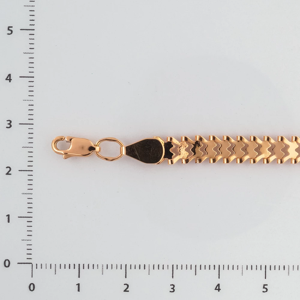 Браслет из красного золота 585 пробы