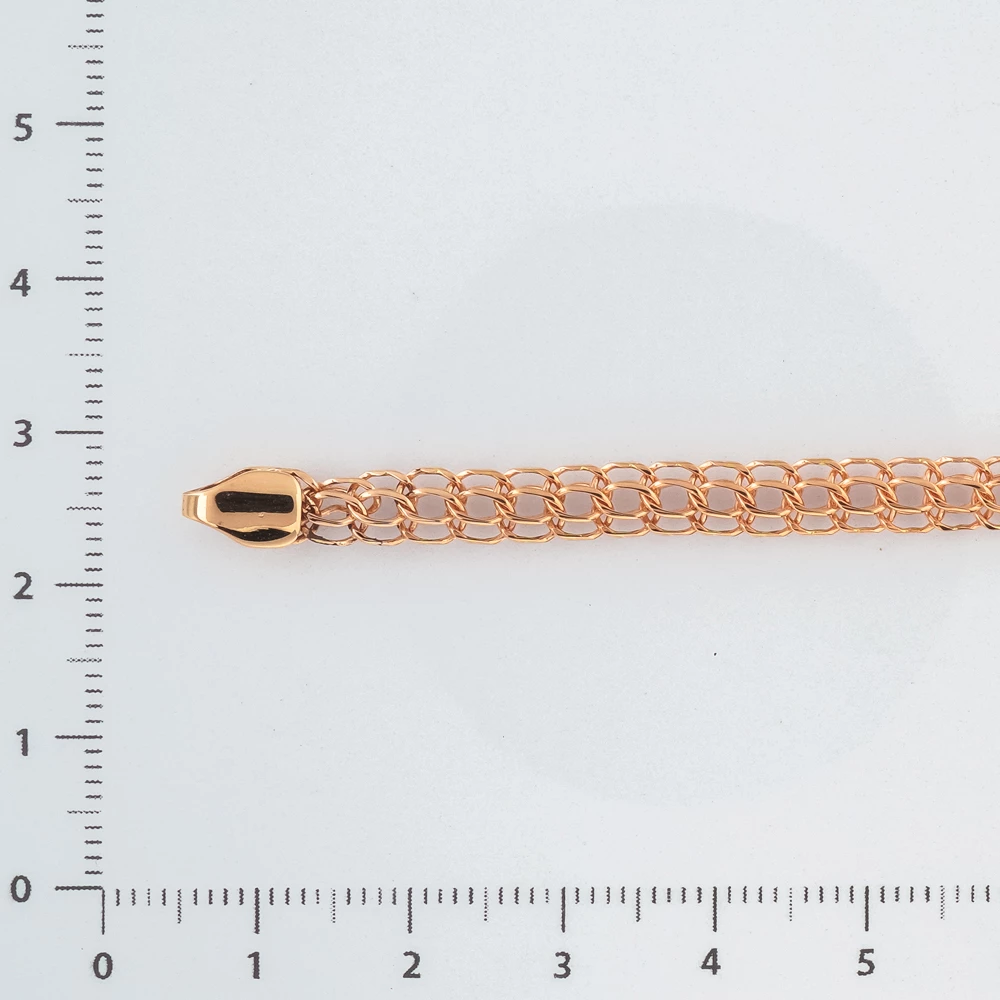 Браслет из красного золота 585 пробы