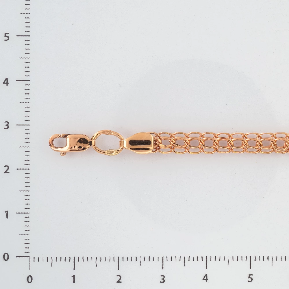 Браслет из красного золота 585 пробы