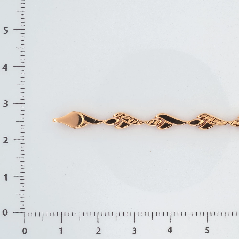 Браслет из красного золота 585 пробы