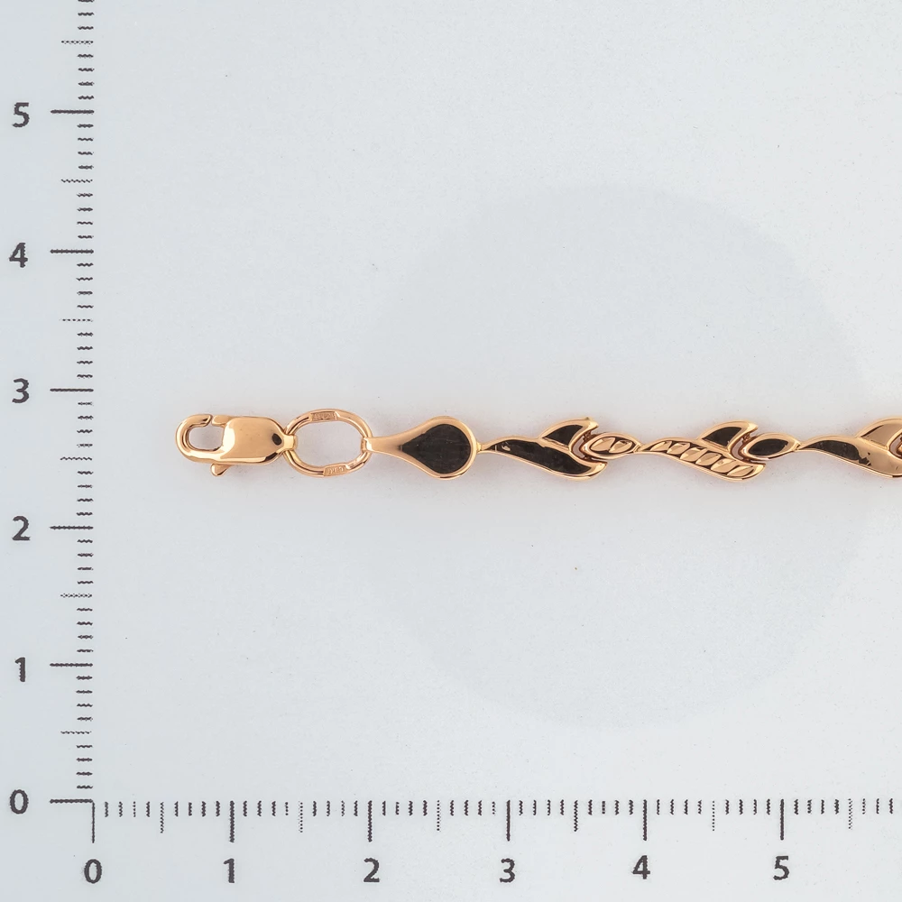 Браслет из красного золота 585 пробы