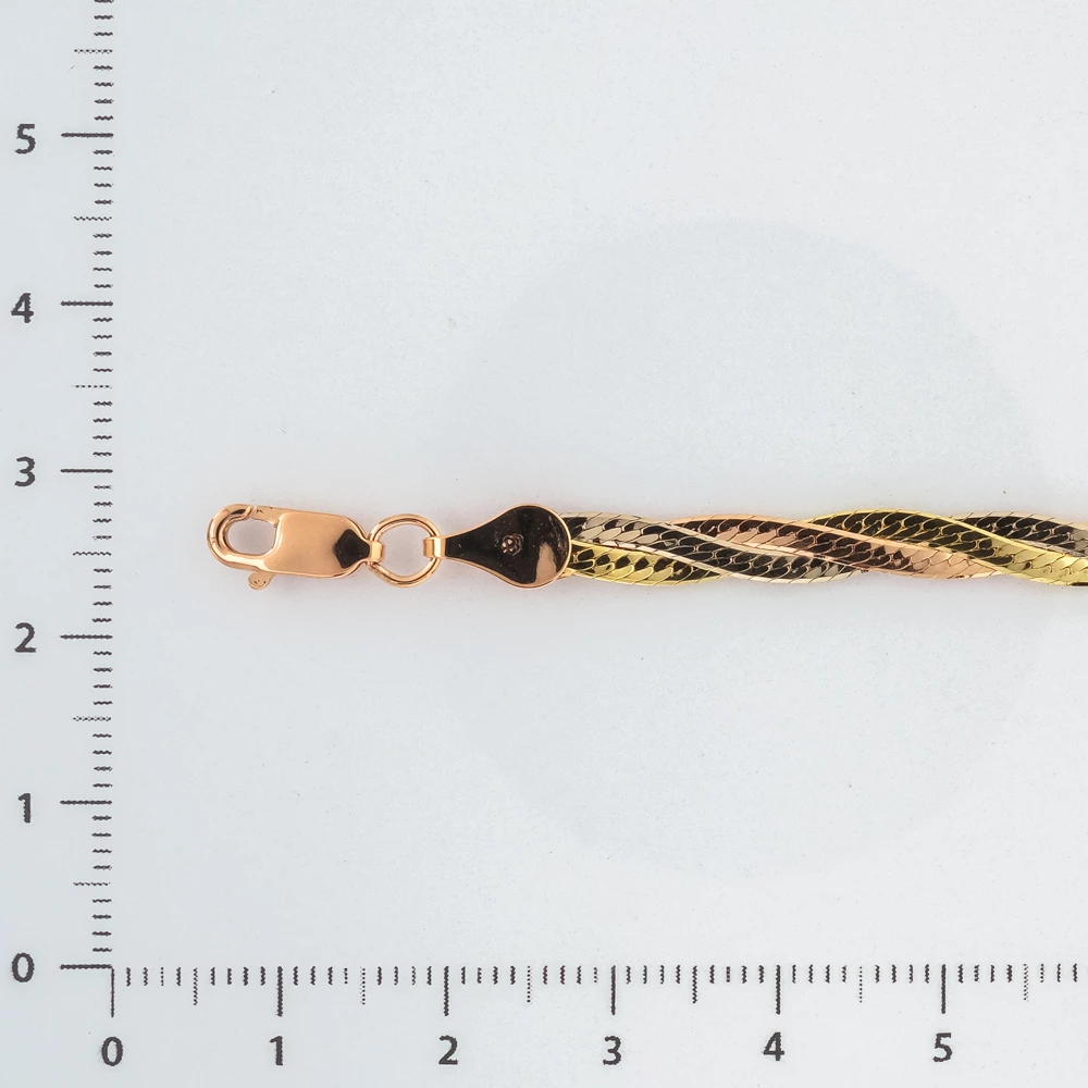 Браслет из желтого золота 585 пробы