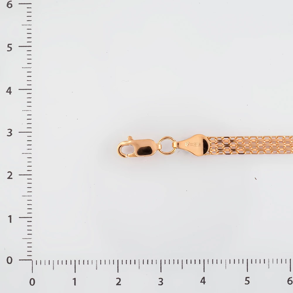 Браслет из красного золота 585 пробы