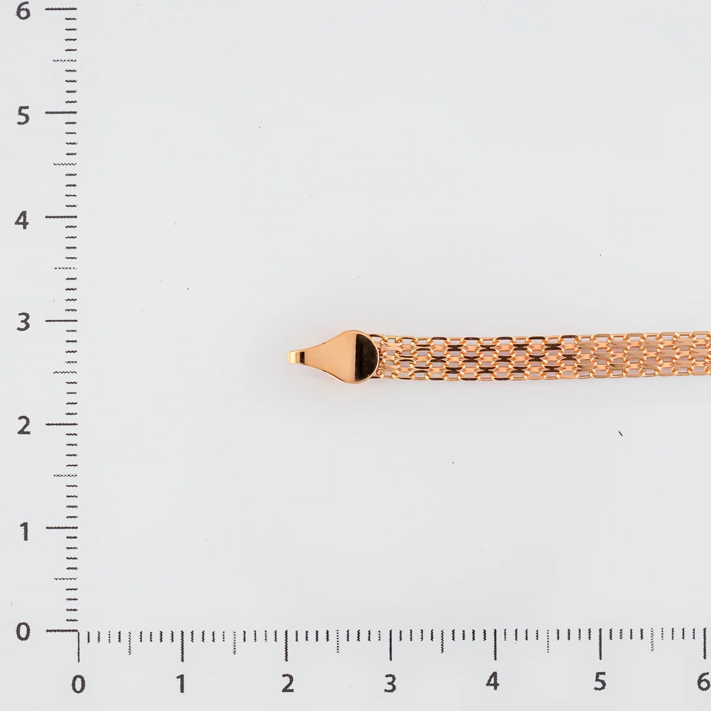 Браслет из красного золота 585 пробы