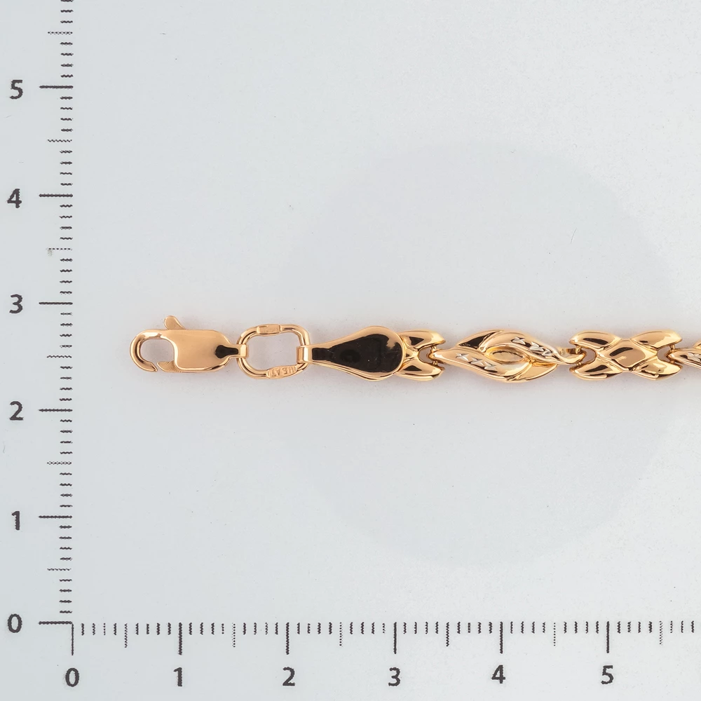 Браслет из красного золота 585 пробы