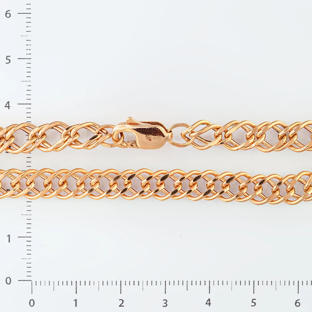 Браслет из красного золота 585 пробы