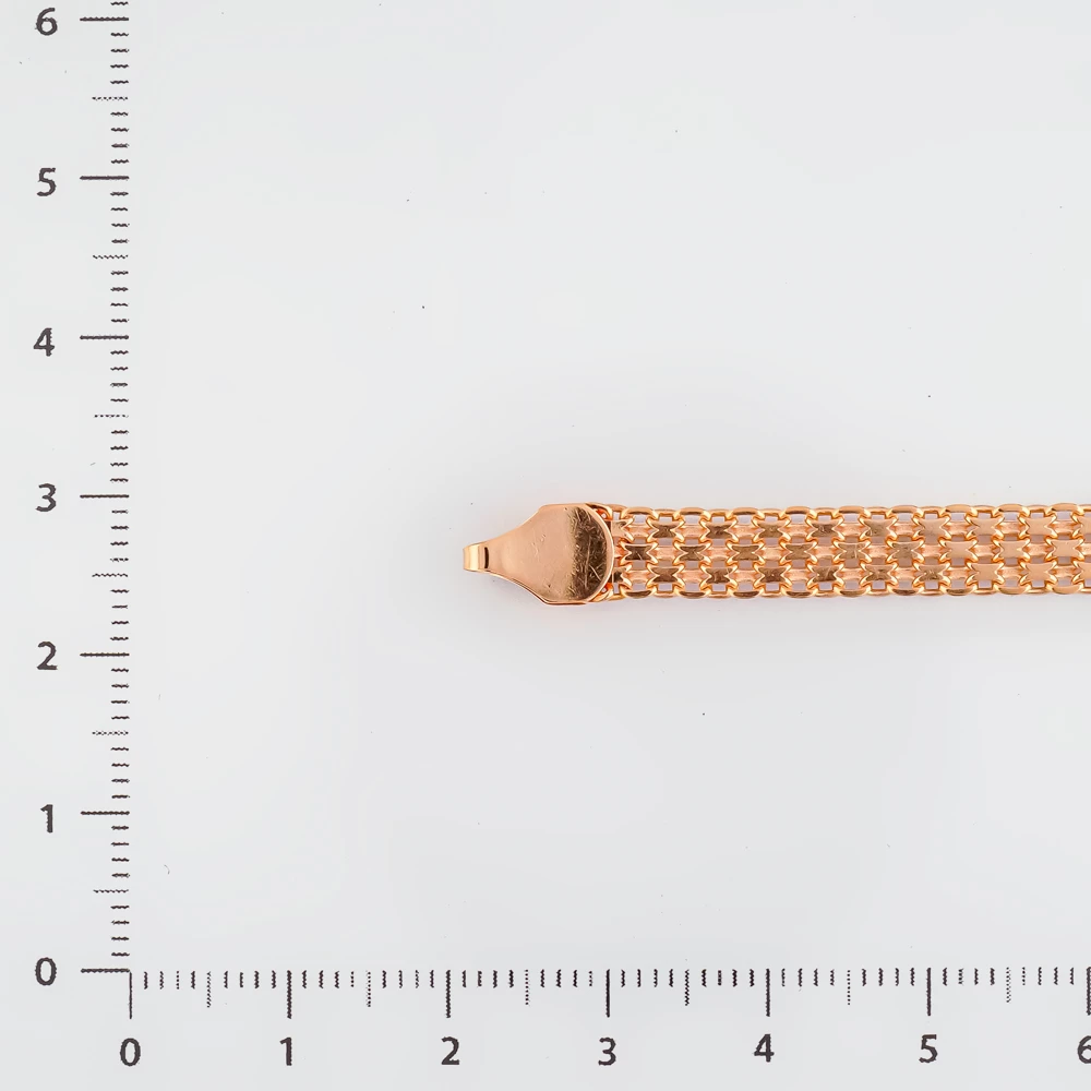 Браслет из красного золота 585 пробы