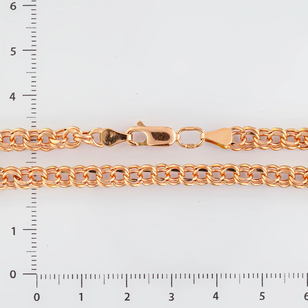 Браслет из красного золота 585 пробы