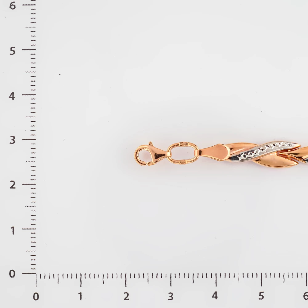 Браслет из красного золота 585 пробы