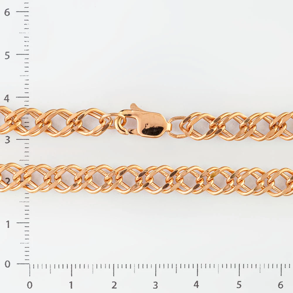 Браслет из красного золота 585 пробы