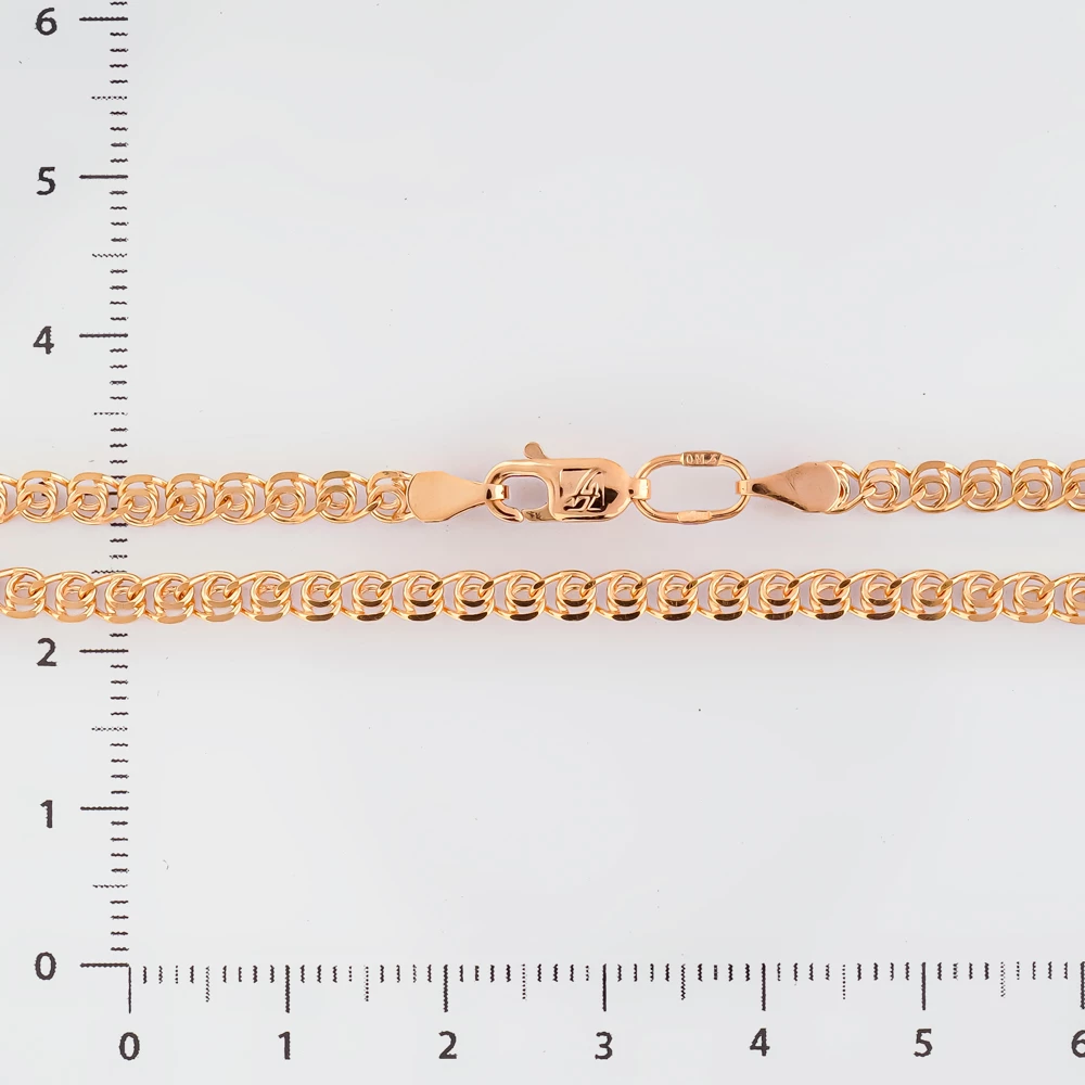 Браслет из красного золота 585 пробы