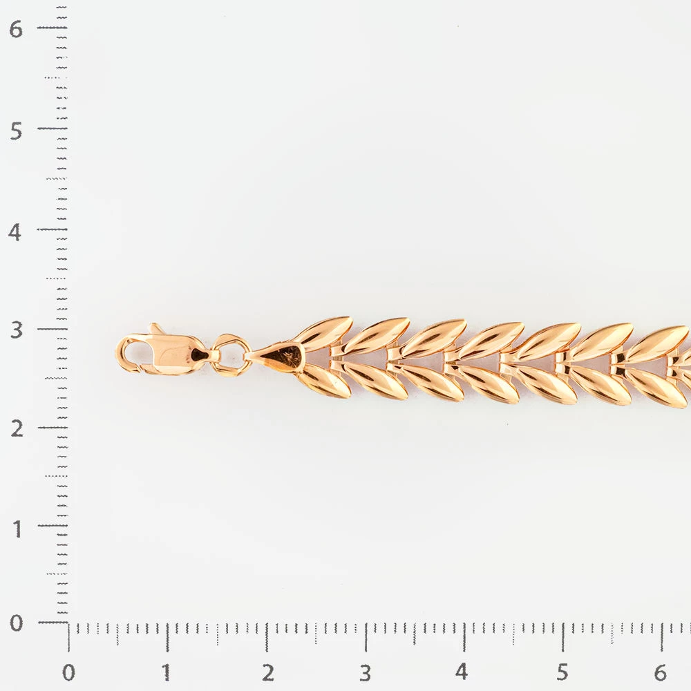 Браслет из красного золота 585 пробы