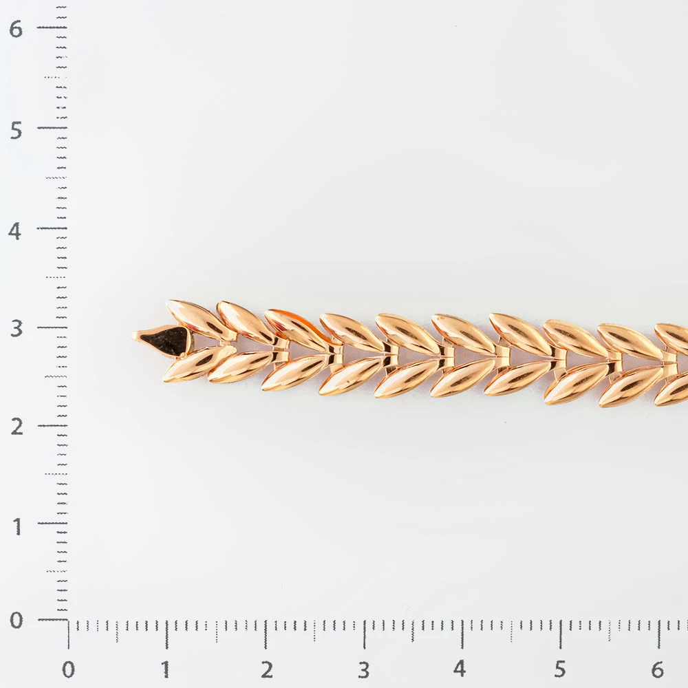 Браслет из красного золота 585 пробы