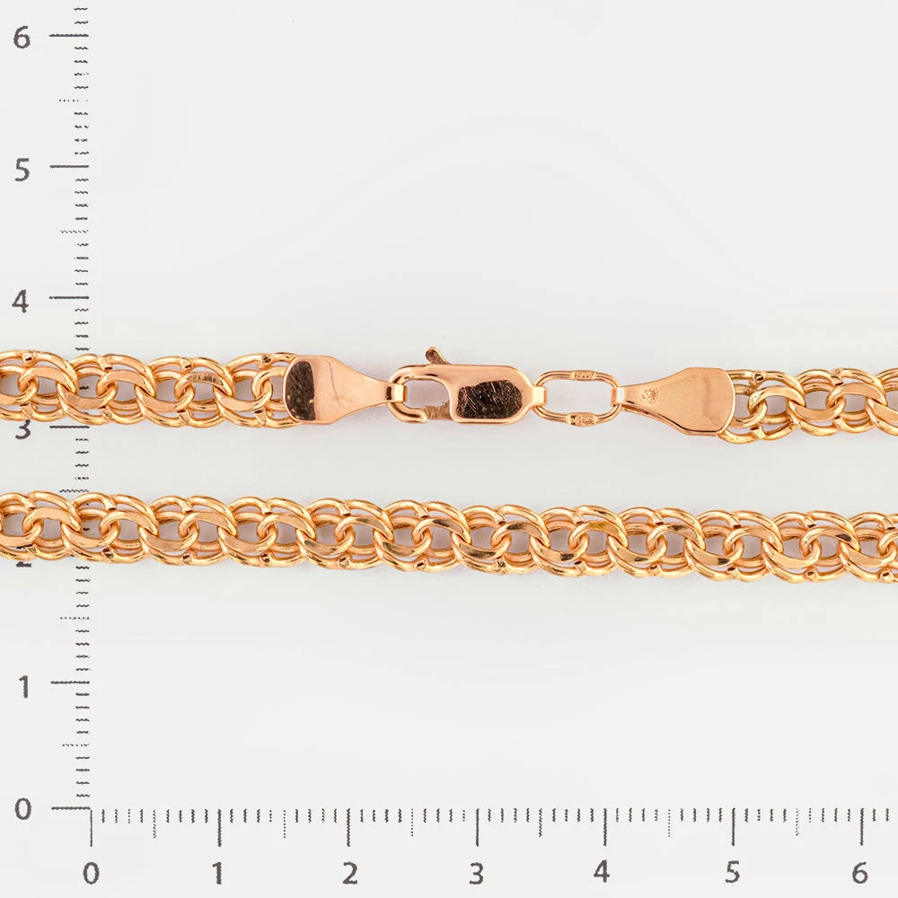 Браслет из красного золота 585 пробы