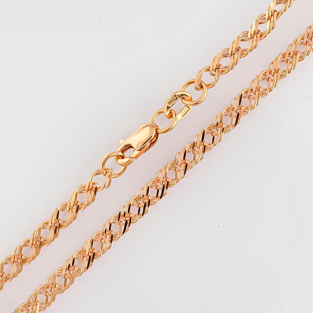 Браслет из красного золота 585 пробы