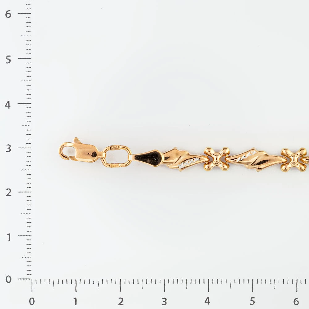 Браслет из красного золота 585 пробы