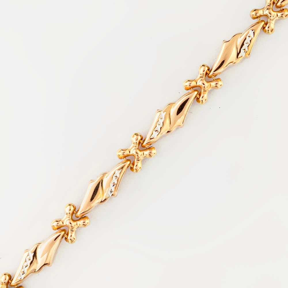 Браслет из красного золота 585 пробы