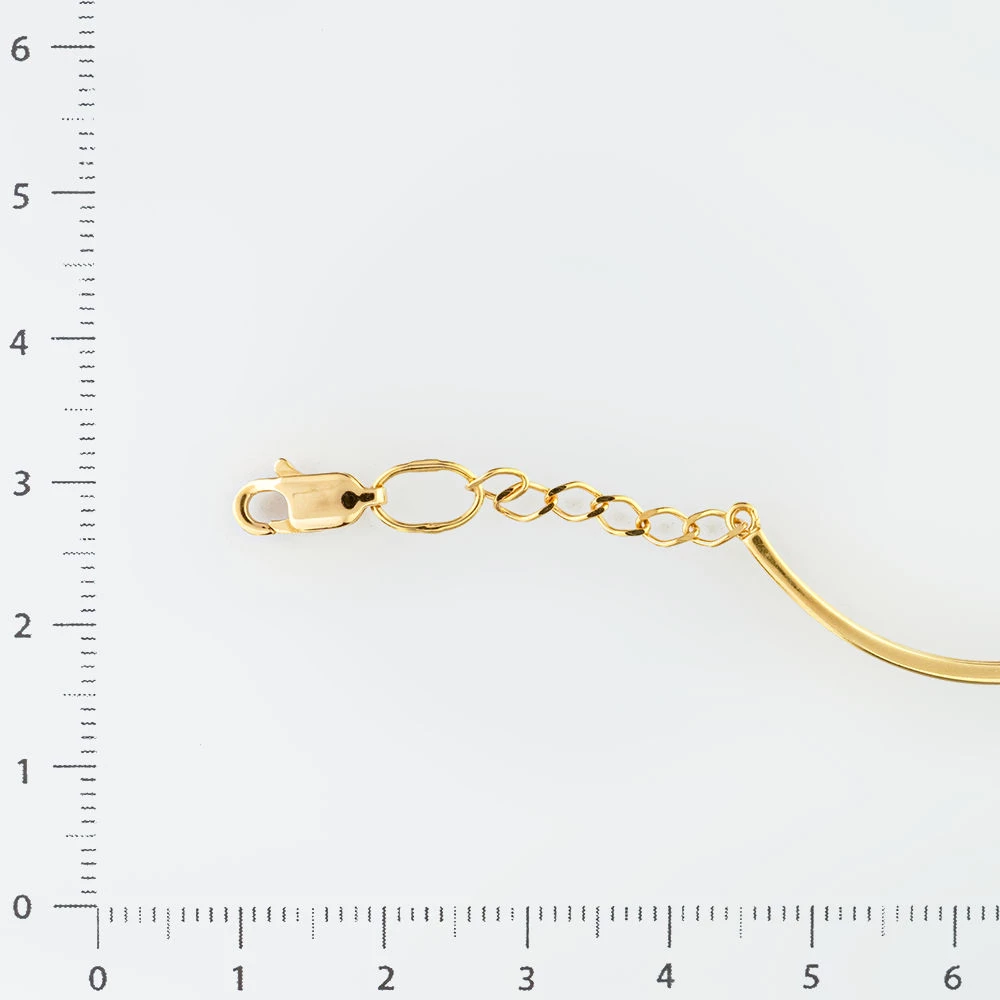 Браслет с бриллиантом из желтого золота 585 пробы