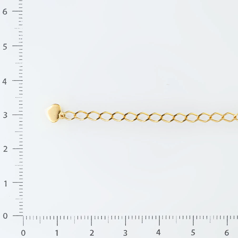 Браслет с бриллиантом из желтого золота 585 пробы