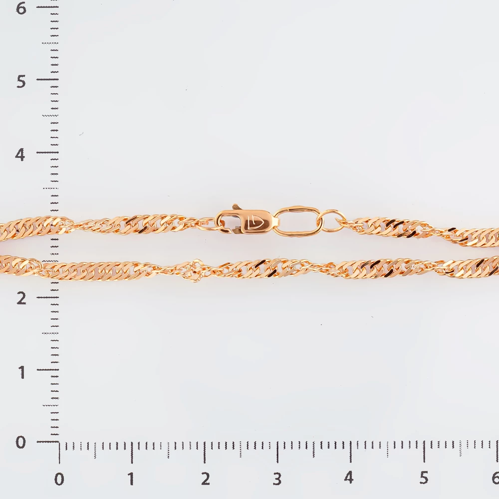 Браслет из красного золота 585 пробы