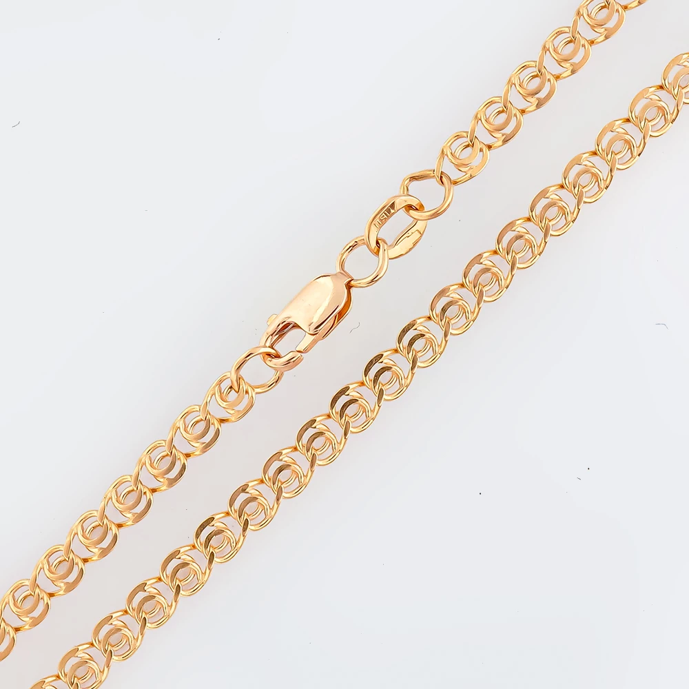 Браслет из красного золота 585 пробы