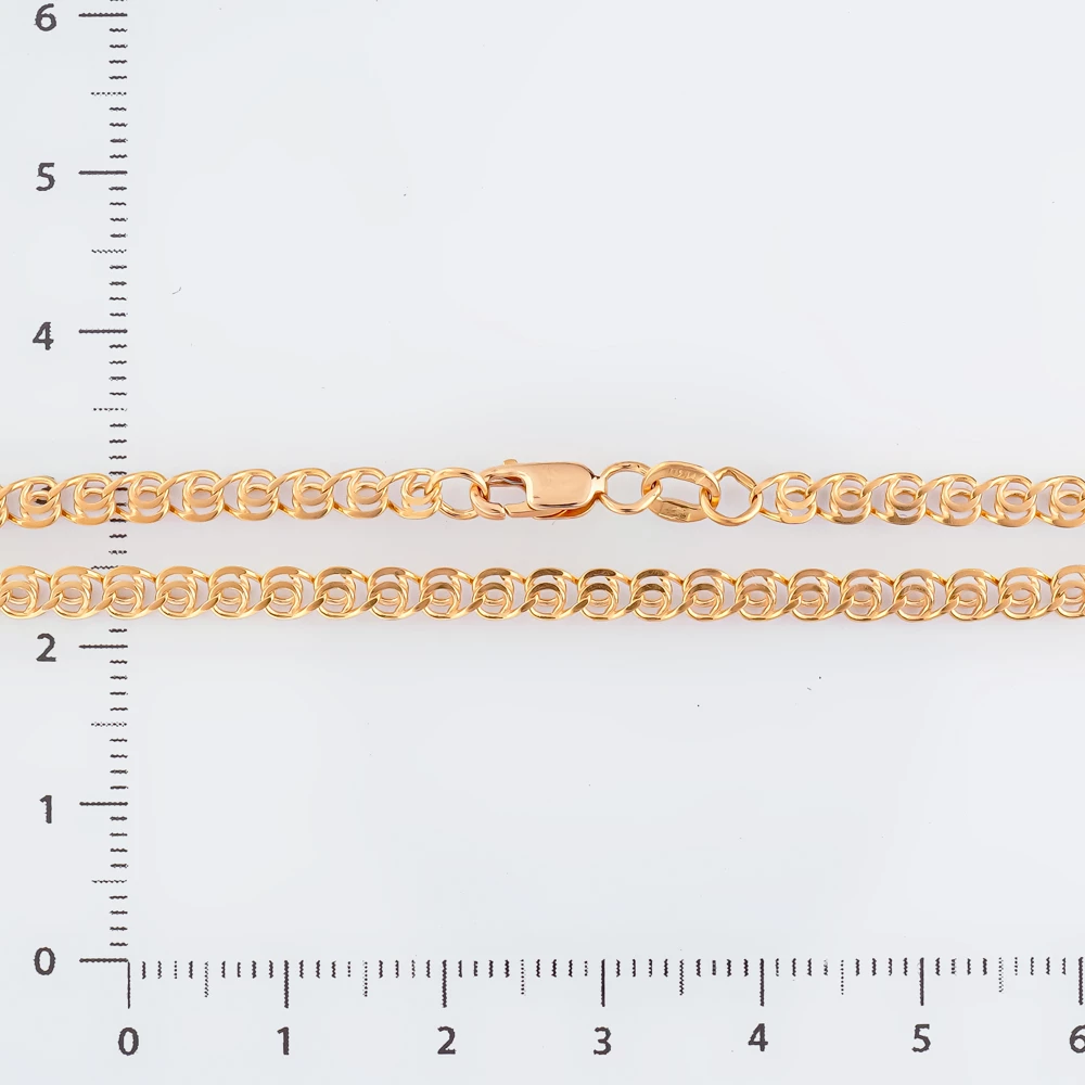 Браслет из красного золота 585 пробы