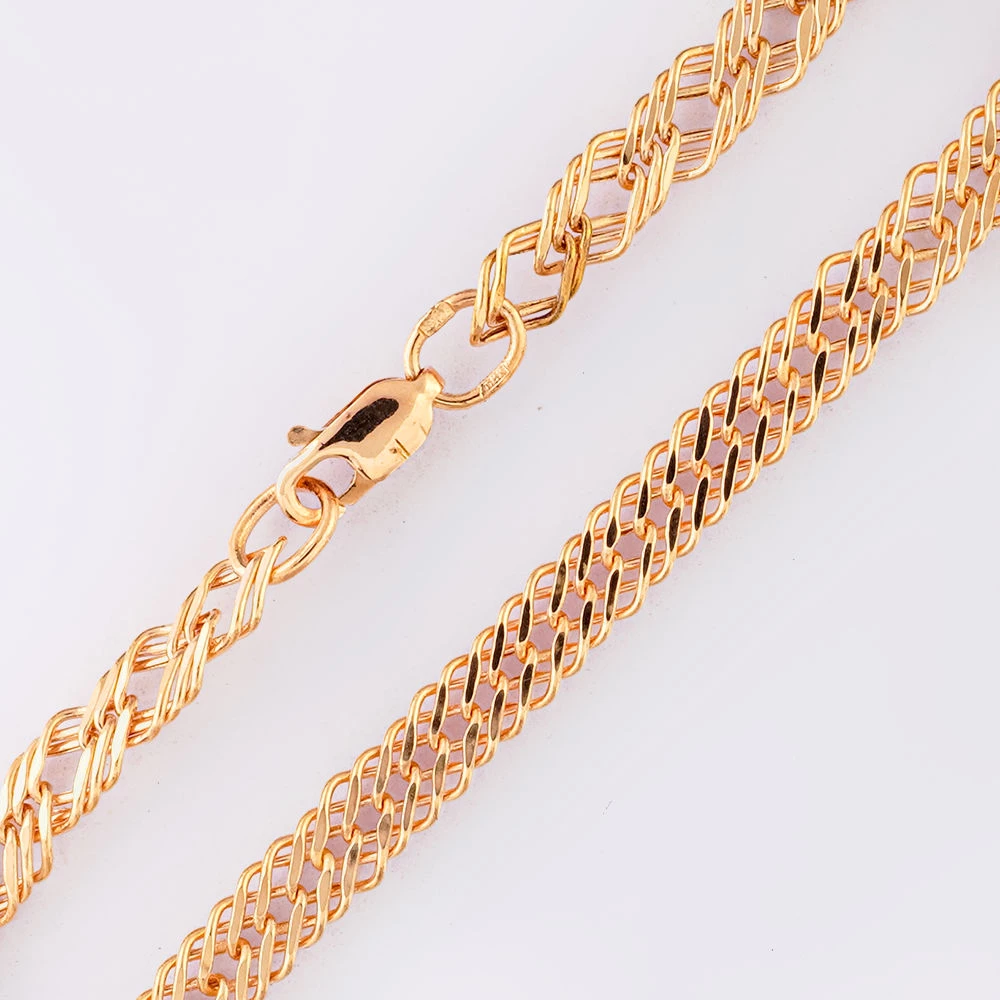 Браслет из красного золота 585 пробы