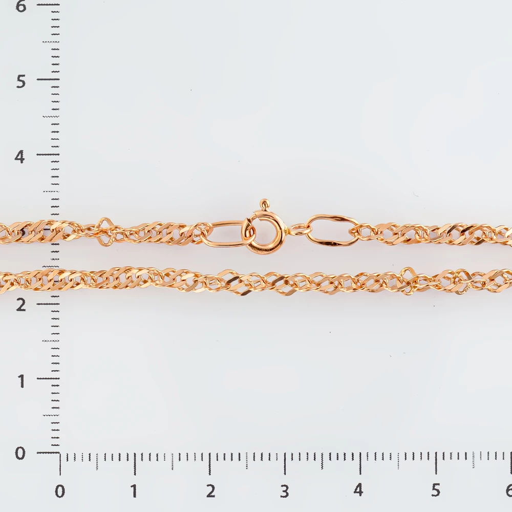 Браслет из красного золота 585 пробы