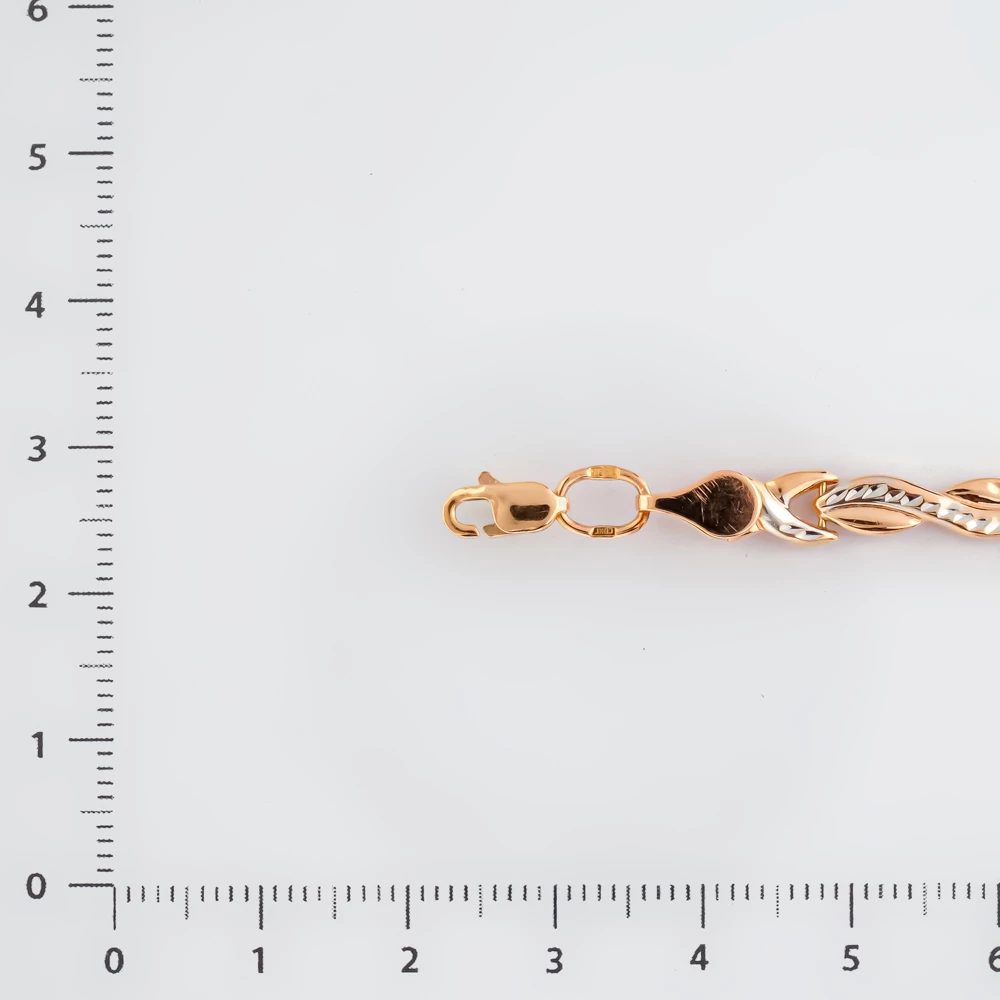 Браслет из красного золота 585 пробы