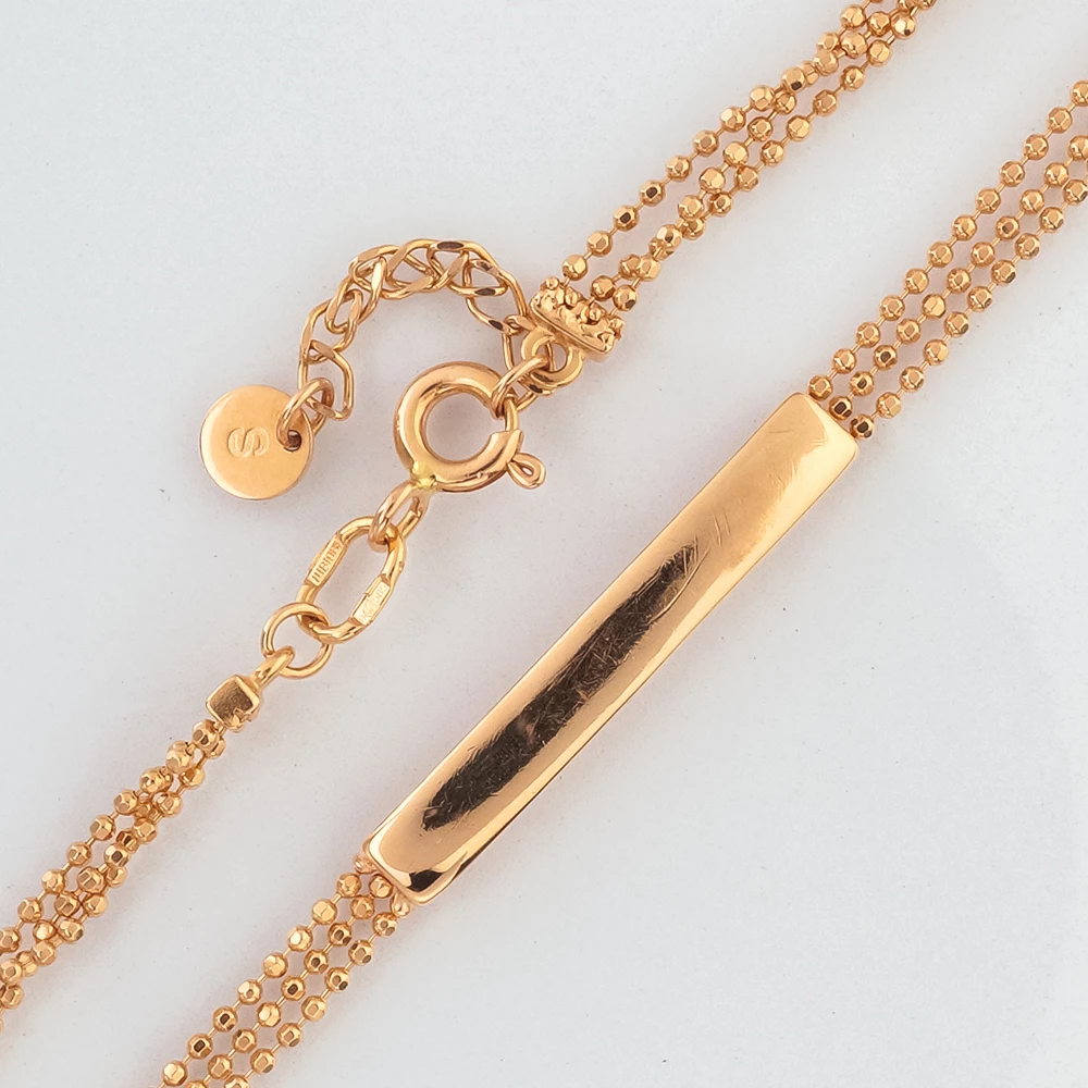 Браслет из красного золота 585 пробы