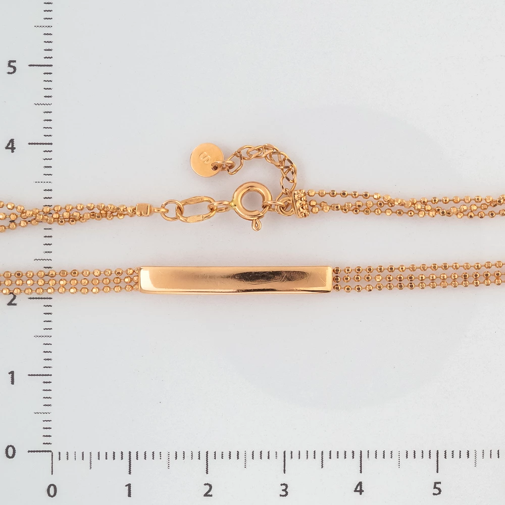 Браслет из красного золота 585 пробы