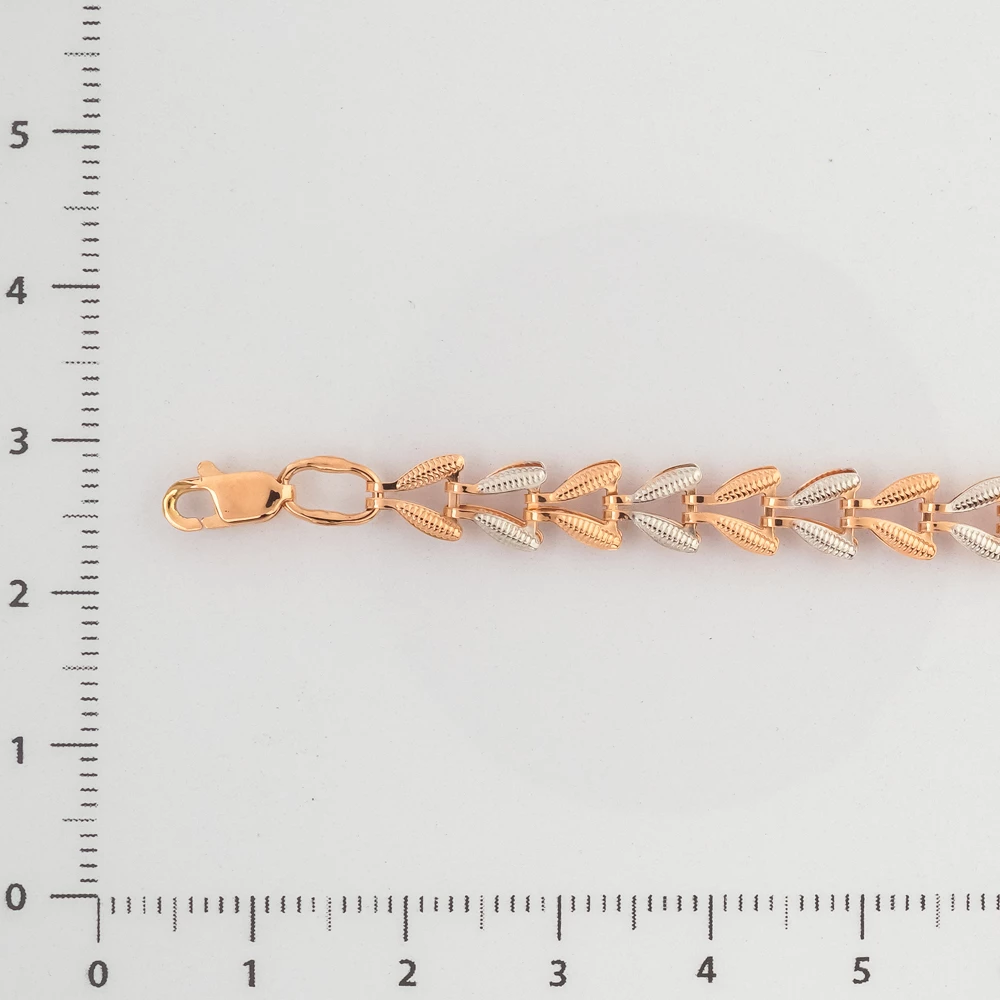 Браслет из красного золота 585 пробы