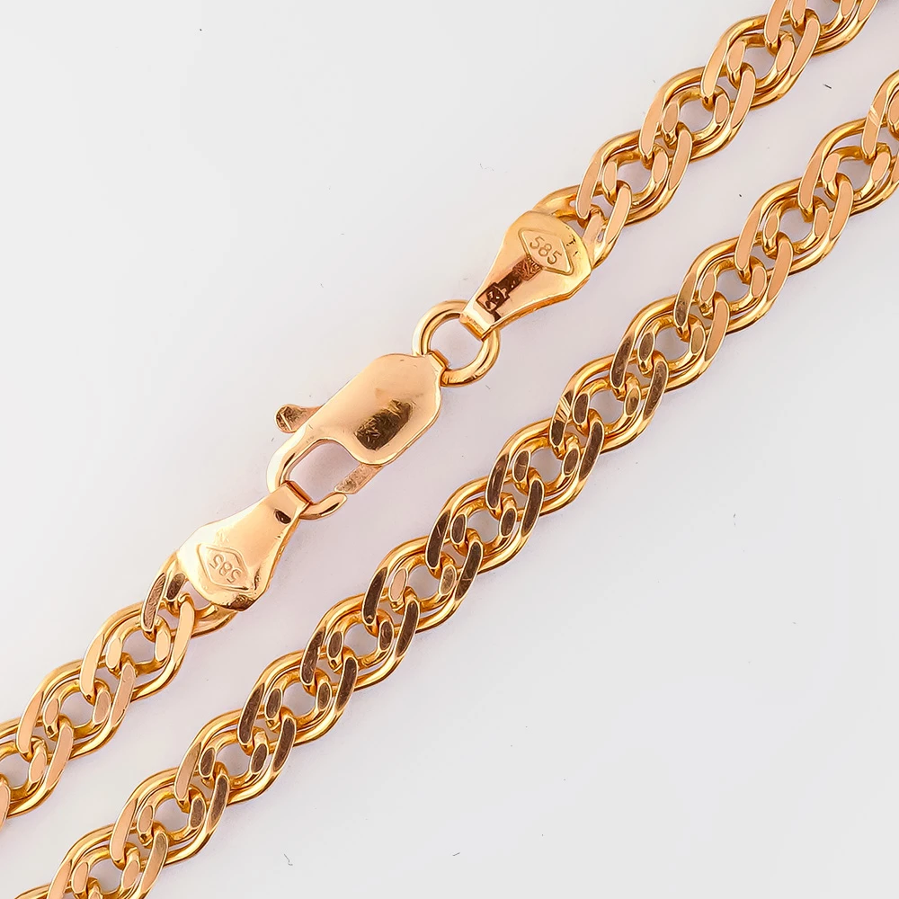 Браслет из красного золота 585 пробы